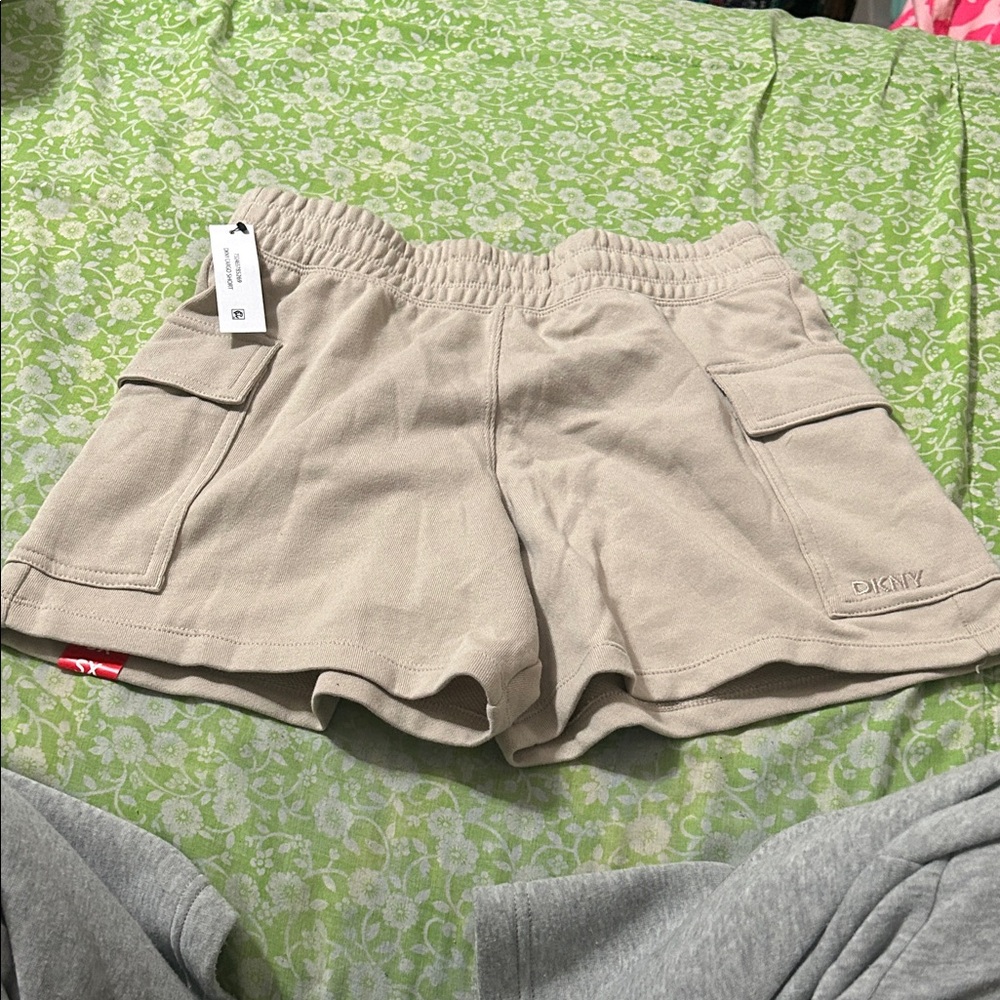 DKNY Women's Beige Cargo Shorts